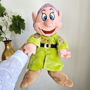 Disney Store Exclusive Dopey Plush Snow White Seven Dwarfs 16” Rare